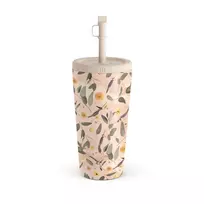 Kelioninis puodelis Burga Sunday Brunch - Flowers Travel Mug, 500 ml / Straw