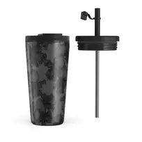 Kelioninis puodelis Burga Nocturnal - Travel Mug, 500 ml / Flap & Straw Set