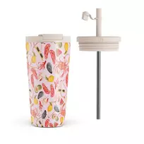 Kelioninis puodelis Burga Bajo El Sol - Travel Mug, 500 ml / Flap & Straw Set
