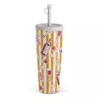 Kelioninis puodelis Burga Buona Sera - Kelioninis puodelis, 700 ml / Šiaudelis