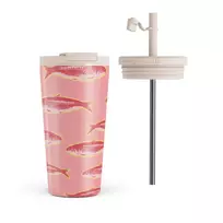 Kelioninis puodelis Burga Gourmet - Travel Mug, 500 ml / Flap & Straw Set