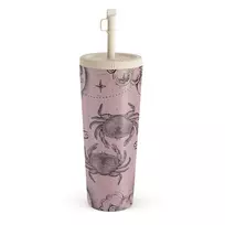 Kelioninis puodelis Burga Cancer - Travel Mug, 700 ml / Straw / Pink