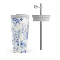 Kelioninis puodelis Burga Sobremesa - Travel Mug, 500 ml / Flap & Straw Set