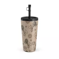 Kelioninis puodelis Burga Leo - Travel Mug, 500 ml / Straw / Beige