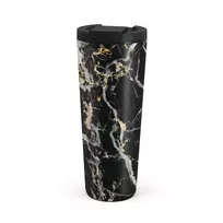Kelioninis puodelis Burga Make A Wish - Gold Marble Travel Mug, 700 ml / Flap