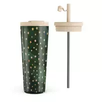 Kelioninis puodelis Burga Prince Charming - Stars Travel Mug, 700 ml / Flap & Straw Set