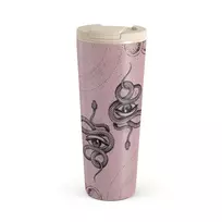 Kelioninis puodelis Burga Gemini - Travel Mug, 700 ml / Flap / Pink