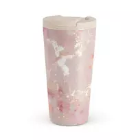 Kelioninis puodelis Burga Golden Coral - Pink Travel Mug, 500 ml / Flap