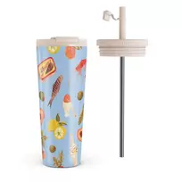 Kelioninis puodelis Burga Al Fresco - Travel Mug, 700 ml / Flap & Straw Set