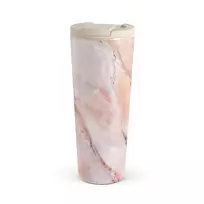 Kelioninis puodelis Burga Morning Sunshine - Pastel Marble Travel Mug, 700 ml / Flap