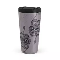 Kelioninis puodelis Burga Gemini - Travel Mug, 500 ml / Flap / Purple