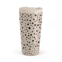 Kelioninis puodelis Burga Sparkling Tiara - Stars Travel Mug, 500 ml / Flap