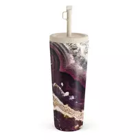 Kelioninis puodelis Burga Purple Skies - Marble Travel Mug, 700 ml / Straw
