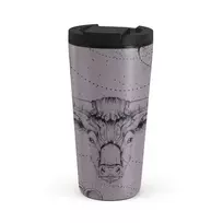 Kelioninis puodelis Burga Taurus - Travel Mug, 500 ml / Flap / Purple