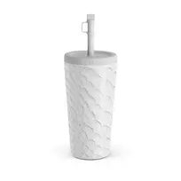 Kelioninis puodelis Burga Glacial Desert - White Snakeskin Travel Mug, 500 ml / Straw