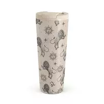 Kelioninis puodelis Burga Leo - Travel Mug, 700 ml / Flap / Nude