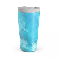 Kelioninis puodelis Burga Ocean Waves - Blue Travel Mug, 500 ml / Flap