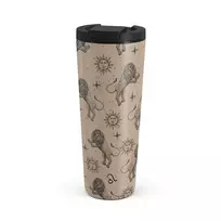 Kelioninis puodelis Burga Leo - Travel Mug, 700 ml / Flap / Beige