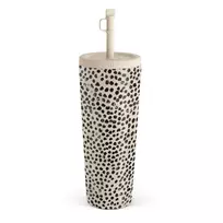 Kelioninis puodelis Burga Almond Latte - Cute Travel Mug, 700 ml / Straw