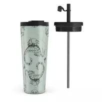Kelioninis puodelis Burga Scorpio - Travel Mug, 700 ml / Flap & Straw Set / Turquoise