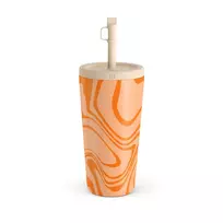 Kelioninis puodelis Burga High Vibrations - Color Swirl Travel Mug, 500 ml / Straw