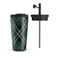 Kelioninis puodelis Burga Mint Cookie - Travel Mug, 500 ml / Flap & Straw Set