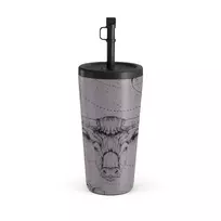 Kelioninis puodelis Burga Taurus - Travel Mug, 500 ml / Straw / Purple