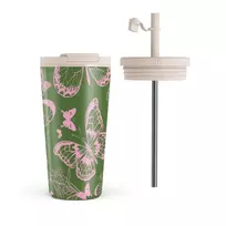 Kelioninis puodelis Burga No Regrets - Travel Mug, 500 ml / Flap & Straw Set