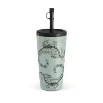 Kelioninis puodelis Burga Scorpio - Travel Mug, 500 ml / Straw / Turquoise