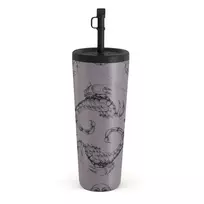 Kelioninis puodelis Burga Scorpio - Travel Mug, 700 ml / Straw / Purple