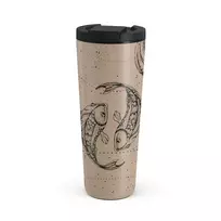 Kelioninis puodelis Burga Pisces - Travel Mug, 700 ml / Flap / Beige