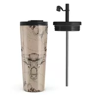 Kelioninis puodelis Burga Taurus - Travel Mug, 700 ml / Flap & Straw Set / Beige