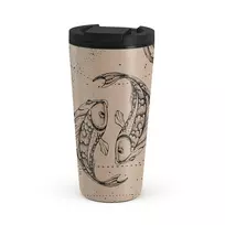 Kelioninis puodelis Burga Pisces - Travel Mug, 500 ml / Flap / Beige