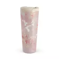 Kelioninis puodelis Burga Golden Coral - Pink Travel Mug, 700 ml / Flap