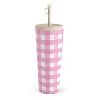 Kelioninis puodelis Burga Think Pink - Travel Mug, 700 ml / Straw