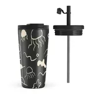 Kelioninis puodelis Burga Eclipse - Travel Mug, 500 ml / Flap & Straw Set