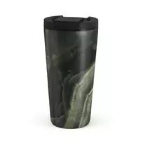 Kelioninis puodelis Burga Misty Forest - Green MarbleTravel Mug, 500 ml / Flap