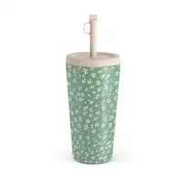 Kelioninis puodelis Burga Lush Meadows - Floral Travel Mug, 500 ml / Straw