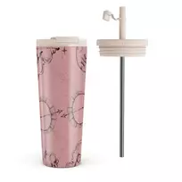 Kelioninis puodelis Burga Sagittarius - Travel Mug, 700 ml / Flap & Straw Set / Pink