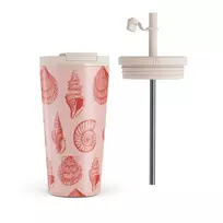 Kelioninis puodelis Burga Coastal Treasure - Travel Mug, 500 ml / Flap & Straw Set