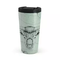 Kelioninis puodelis Burga Taurus - Travel Mug, 500 ml / Flap / Turquoise