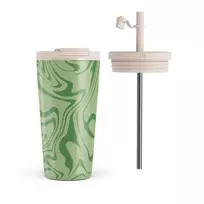 Kelioninis puodelis Burga Funky Sensation - Travel Mug, 500 ml / Flap & Straw Set