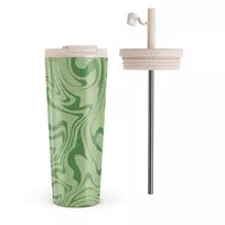 Kelioninis puodelis Burga Funky Sensation - Travel Mug, 700 ml / Flap & Straw Set
