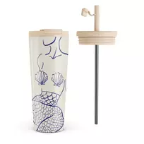 Kelioninis puodelis Burga Marine Muse - Travel Mug, 700 ml / Flap & Straw Set