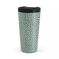 Kelioninis puodelis Burga Mint Gelato - Dots Travel Mug, 500 ml / Flap