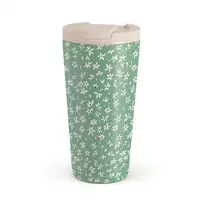 Kelioninis puodelis Burga Lush Meadows - Floral Travel Mug, 500 ml / Flap