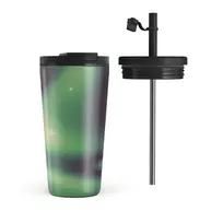 Kelioninis puodelis Burga Aurora - Travel Mug, 500 ml / Flap & Straw Set