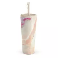 Kelioninis puodelis Burga Berry Sorbet - Girly Travel Mug, 700 ml / Straw