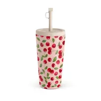 Kelioninis puodelis Burga Afternoon Treat - Cherry Travel Mug, 500 ml / Straw