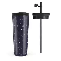 Kelioninis puodelis Burga Midnight Kiss - Star Travel Mug, 700 ml / Flap & Straw Set